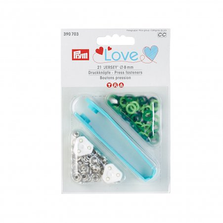 Prym Prym Love Druckknopf Jersey Color MS 8 mm grün 