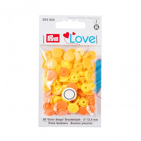 Prym Love Color Snaps gelb 12,4mm Mischpackung 