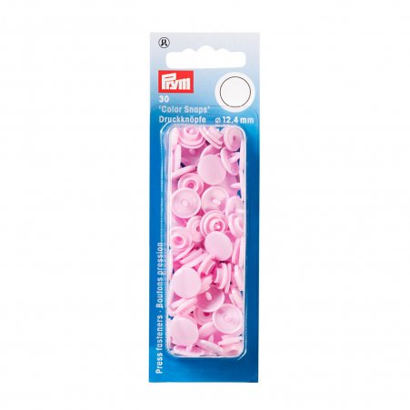 Prym NF Druckkn Color Snaps rund 12,4mm rosa 