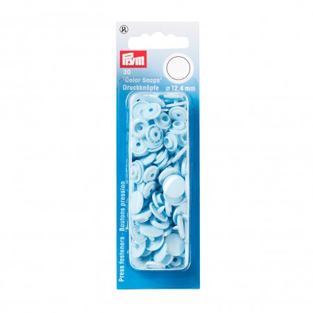 Prym NF Druckkn Color Snaps rund 12,4 mm hellblau 