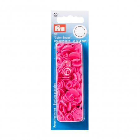 Prym NF Druckkn Color Snaps rund 12,4mm pink 