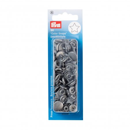Prym NF-Druckknopf Color Snaps Stern silbergrau 