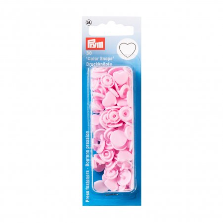 Prym NF-Druckknopf Color Snaps Herz rosa 