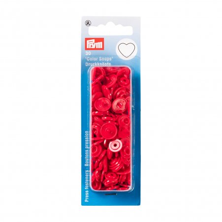 Prym NF-Druckknopf Color Snaps Herz rot 