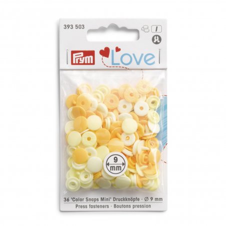 Prym Prym Love Color Snaps Mini Mischpackung hellgelb 