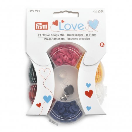 Prym Prym Love Color Snaps Mini 6 Farben + Werkzeugset 