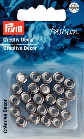 Prym Creativ Decor rund stecken 7 mm silberfarbig 