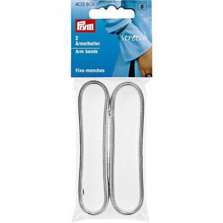 Prym Ärmelhalter stretch silberfarbig 