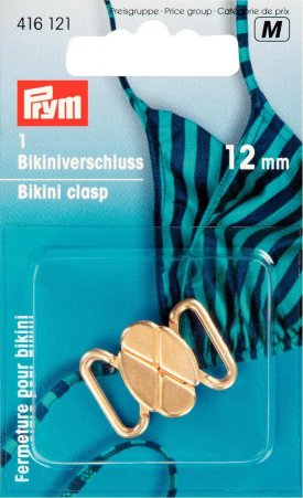 Prym Bikini- und Gürtelverschluss MET 12 mm goldfarbig NML 