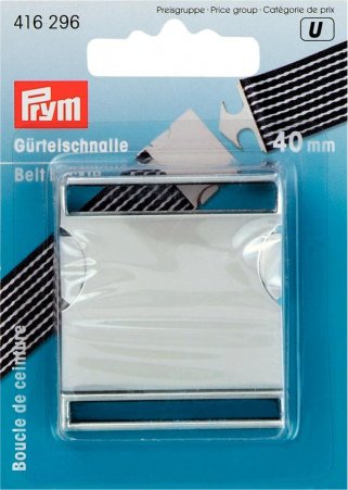 Prym Gürtelschnalle 40 mm silberfarbig matt 