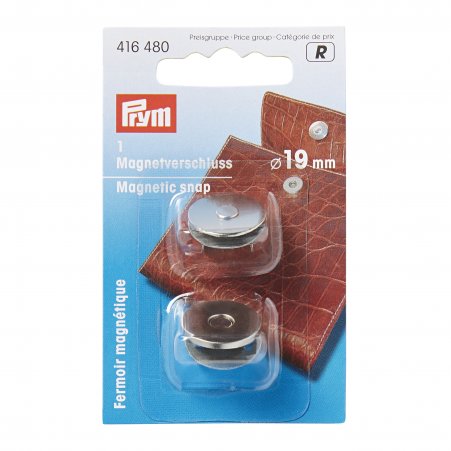Prym Magnet-Verschluss 19 mm silberfarbig 