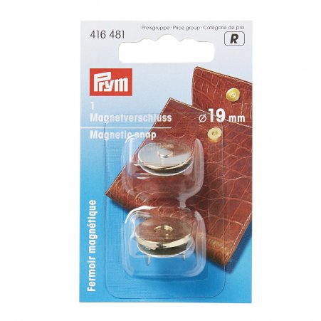 Prym Magnet-Verschluß 19 mm goldfarbig 