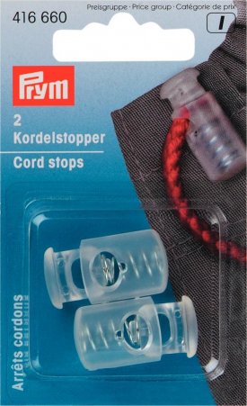 Prym Kordelstopper 1-Loch KST transparent 