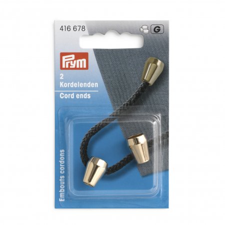 Prym Kordelenden konisch new gold 