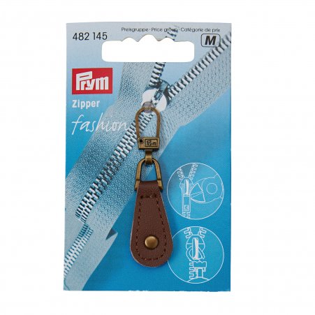 Prym Fashion-Zipper Lederimitat braun 