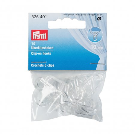 Prym Überklipshaken 10 mm transparent 