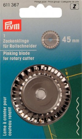 Prym Ersatzklinge für Rollschneider Zacken 45 mm 