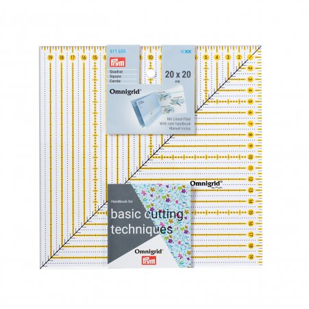 Prym Patchwork-Lineal Square 20 x 20 cm Omnigrid 