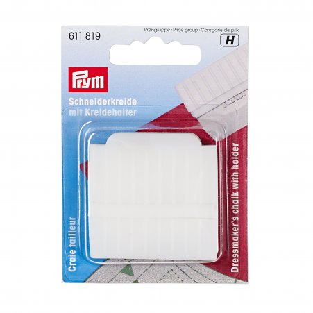 Prym Schneiderkreide-Platte mit Halter und Spitzer weiß 