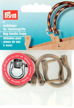 Prym Aufhänger für Taschengriffe 18 mm altmessing 