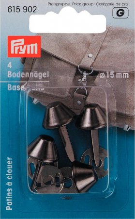 Prym Bodennägel für Taschen 15 mm altsilber 