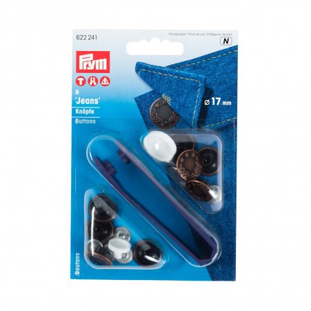 Prym NF-Jeans-Knöpfe Lorbeerkranz MS 17 mm altkupfer 