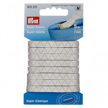 Prym Super-Elastic 7mmx5m weiß 