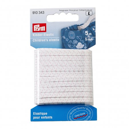 Prym Kinder-Elastic 5 mm weiß 