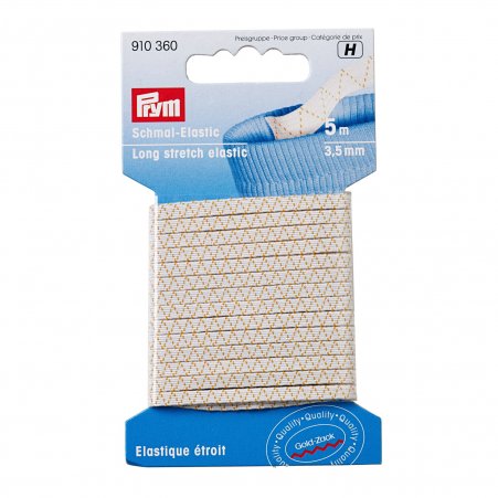 Prym Schmal-Elastic 3,5 mm weiss 