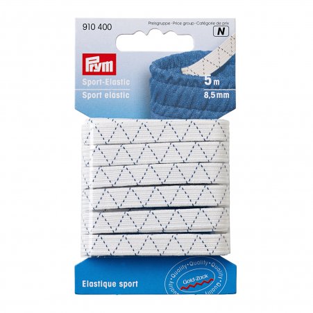 Prym Sport-Elastic 8,5 mm weiß 