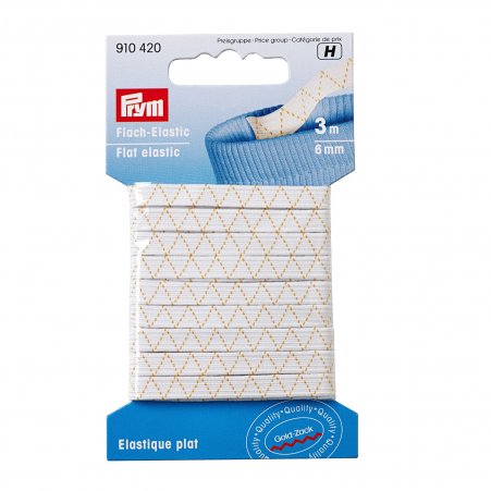 Prym Flach-Elastic 6 mm weiß 