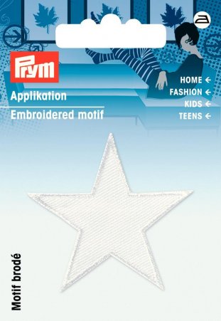 Prym Applikation Sterne weiß 
