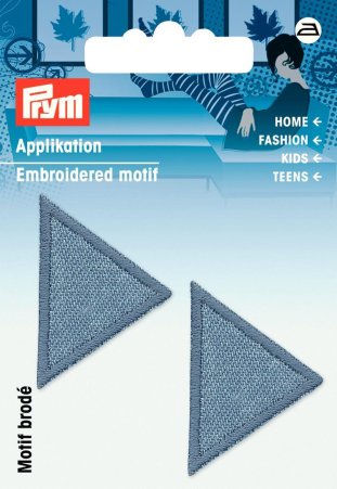 Prym Applikation Dreiecke klein, Jeans hell 
