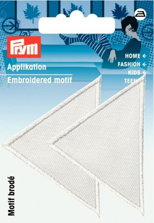Prym Applikation Dreiecke groß weiß 