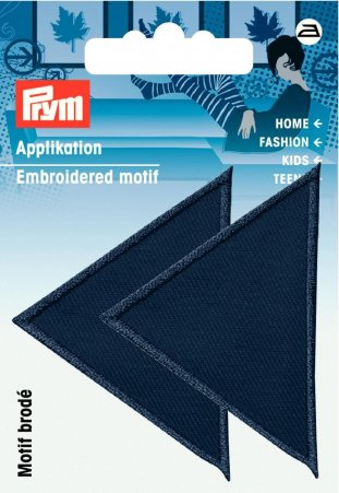 Prym Applikation Dreiecke groß dunkelblau 