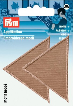 Prym Applikation Dreiecke gross dunkelbeige 