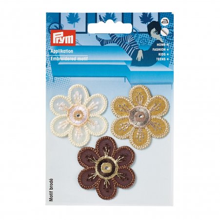 Prym Applikation selbstklebend/aufbügelbar Blumen 