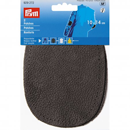 Prym Patches Nappaleder (nähen) 10x14 cm dunkelbraun 