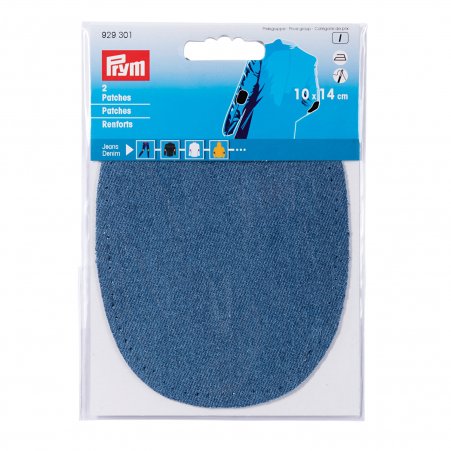 Prym Patches Jeans (bügeln) 10 x 14 cm mittelblau 