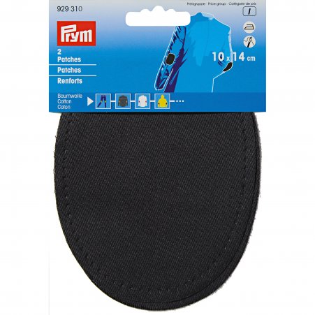 Prym Patches CO (bügeln) 10 x 14 cm schwarz 