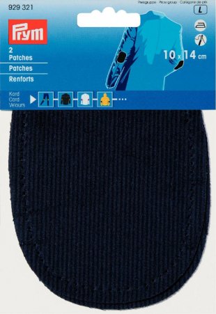 Prym Patches Kord (bügeln) 10 x 14 cm marine 