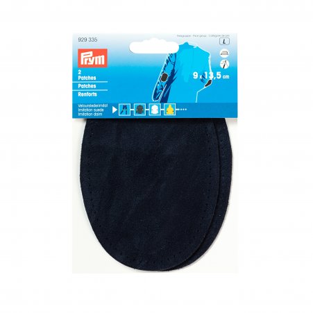 Prym Patches Velourslederimitat (bügeln) 9x13,5cm marine 