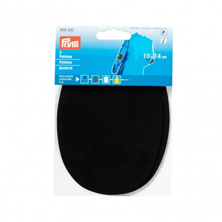 Prym Patches Veloursleder (nähen) 10 x 14 cm schwarz 