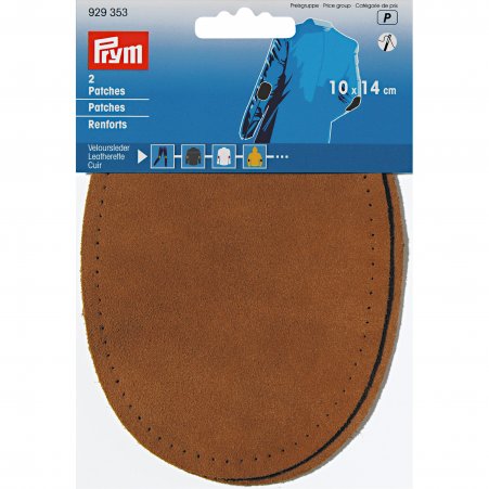 Prym Patches Veloursleder (nähen) 10 x 14 cm camel 