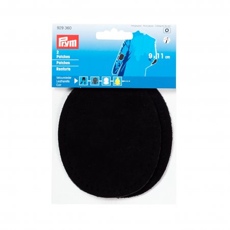 Prym Patches Veloursleder (nähen) 9 x 11 cm schwarz 