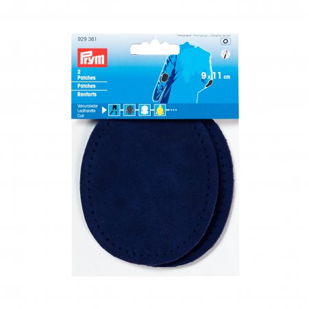 Prym Patches Veloursleder (nähen) 9 x 11 cm marine 