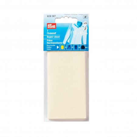 Prym Flickstoff CO (bügeln) 12 x 45 cm ecru 