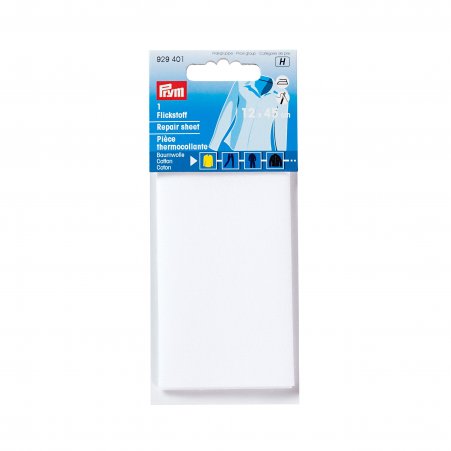 Prym Flickstoff CO (bügeln) 12 x 45 cm weiß 