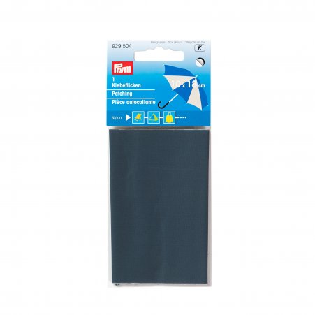 Prym Klebeflicken Nylon 6,5 x 14 cm grau 