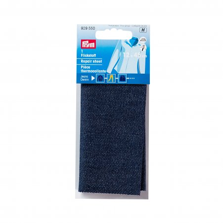 Prym Flickstoff Jeans (bügeln) 12 x 45 cm dunkelblau 